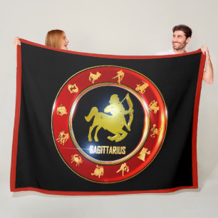 Sagittarius Zodiac Sign Astrologie Fleece Blanket