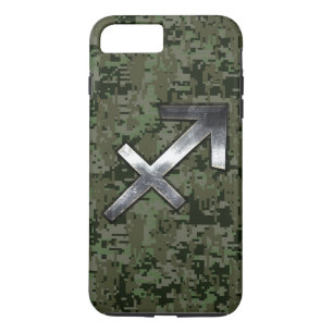 Sagittarius Zodiac Sign auf Woodland Digital Camou Case-Mate iPhone Hülle