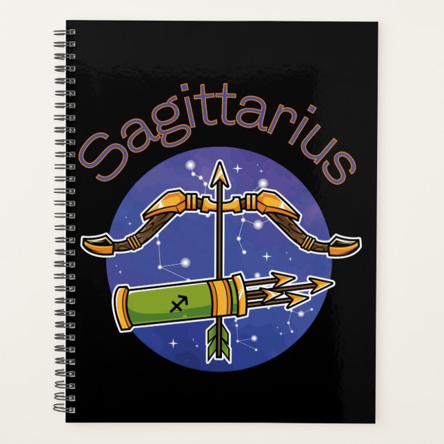 Sagittarius Zodiac Sign Calendar Planner (Devant)