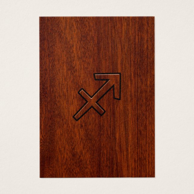 Sagittarius Zodiac Sign in Mahogany Style (Vorderseite)