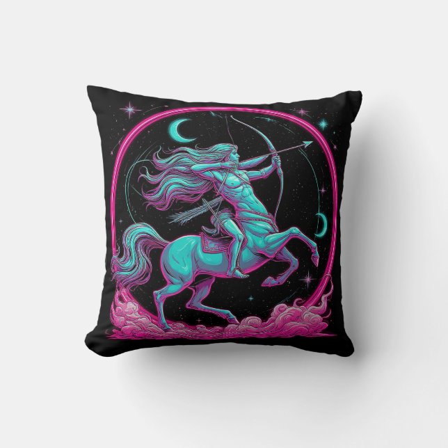 Sagittarius Zodiac Sign Kissen (Vorderseite)