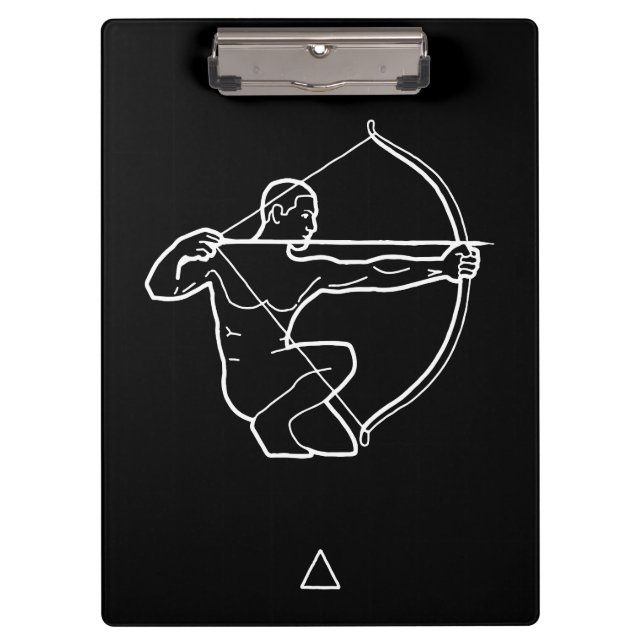 Sagittarius Zodiac Sign Klemmbrett (Vorderseite)