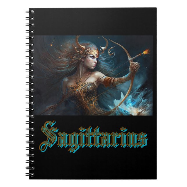 Sagittarius Zodiac Sign Notizblock (Vorderseite)