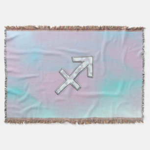 Sagittarius Zodiac Sign on Mother of Pearl Style Decke