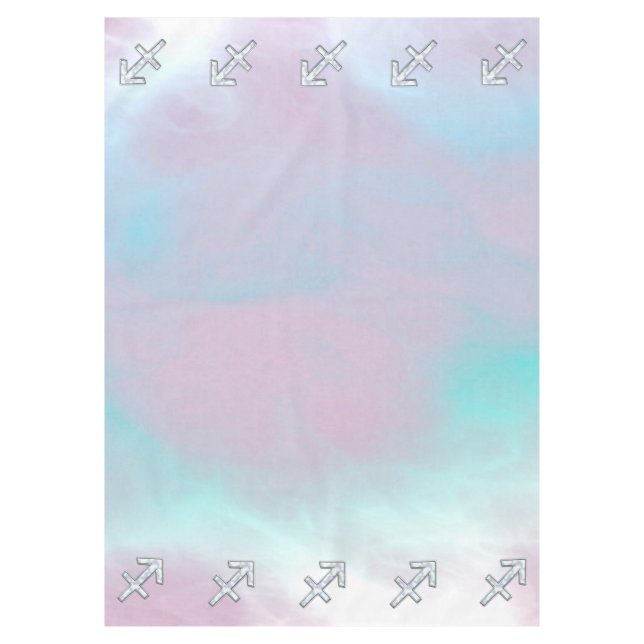 Sagittarius Zodiac Sign on Mother of Pearl Style Tischdecke (Vorderseite)