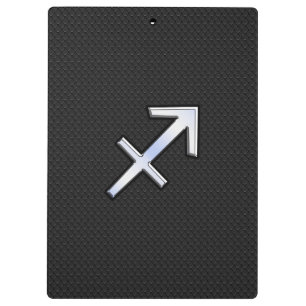 Sagittarius Zodiac Sign on Snake Skin Style Klemmbrett