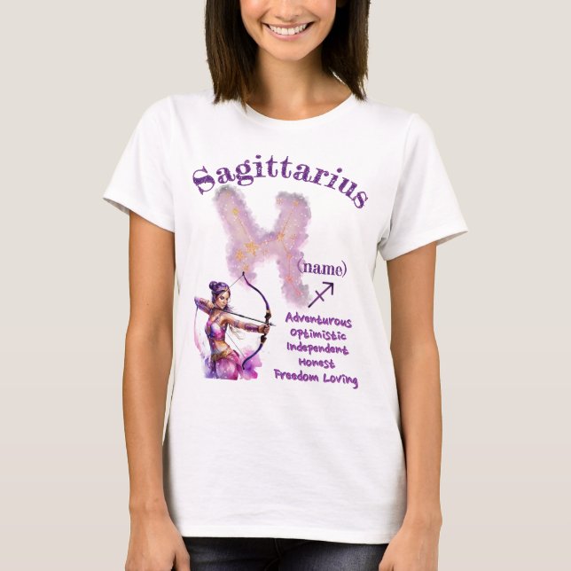 Sagittarius Zodiac Sign T-Shirt 1 (Vorderseite)