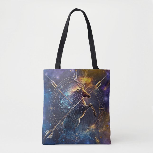 Sagittarius Zodiac Sign Watercolor Design Tasche (Vorderseite)
