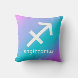 Sagittarius Zodiac Star Signatur Astrologie Gradie Kissen