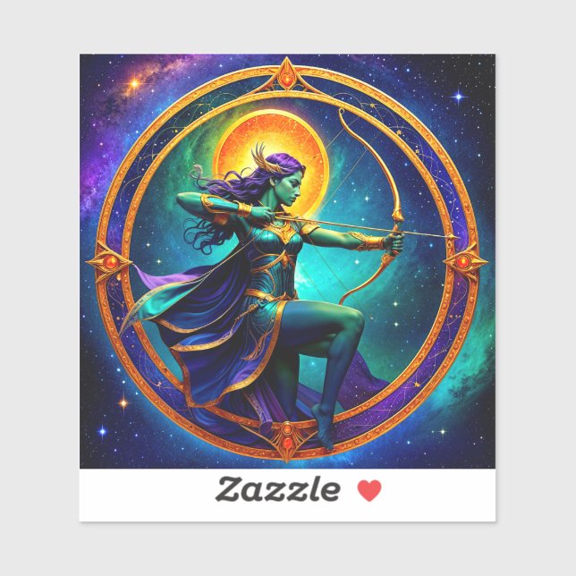 Sagittarius Zodiac Stickers, Celestial Zodiac Aufkleber (Blatt)