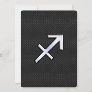 Sagittarius Zodiac Symbol auf schwarzer Schlangenh