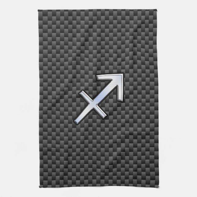 Sagittarius Zodiac Symbol Kohlefaser Küchentuch (Vertikal)