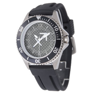 Sagittarius Zodiac Symbol Kohlekohle Dial Armbanduhr