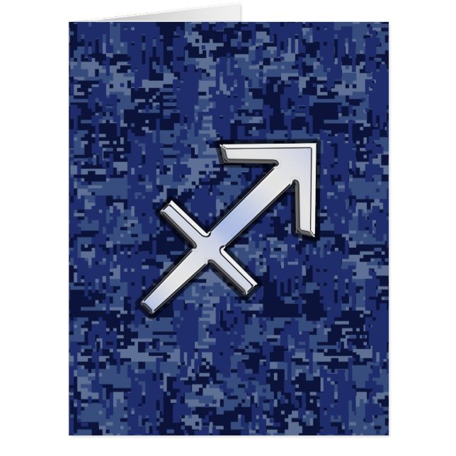 Sagittarius Zodiac Symbol NavyDigital Camouflage (Vorderseite)