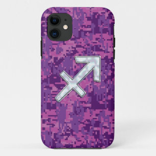 Sagittarius Zodiac Symbol Pink Digital Camouflage title_seo2