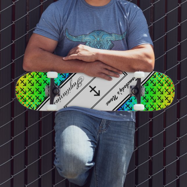 Sagittarius Zodiac Symbol Standard von K Yoncich Skateboard (Außenbereich 3)