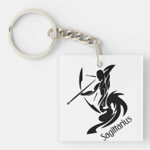 Sagittarius Zodiac Symbol und Zeichen Schlüsselanhänger