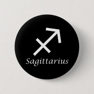 'Sagittarius' Zodiac-Zeichen Button