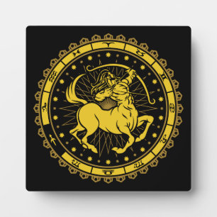 Sagittarius - Zodiac - Zeichen - Symbol - Horoskop Fotoplatte