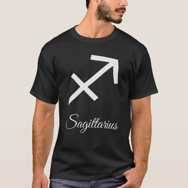 Sagittarius zodiac Zeichenastrologie T-Shirt (Vorderseite)