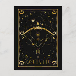 Sagittarius-Zodiaksymbol Postkarte