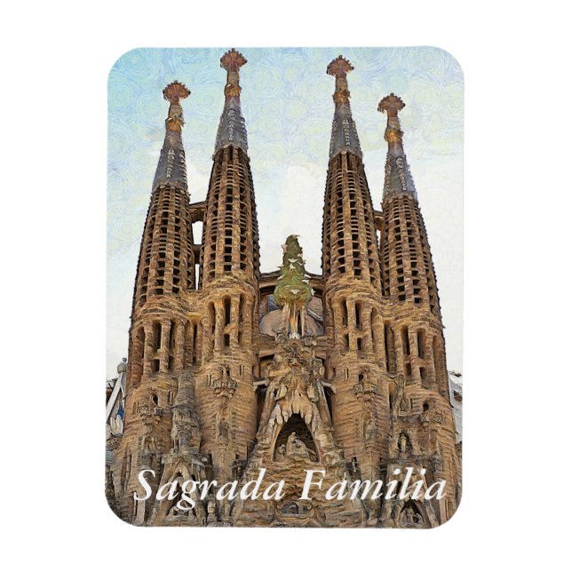 Sagrada Familia. Ansicht 3. Magnet (Vertikal)
