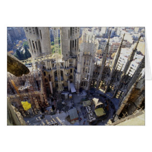 Sagrada familia, Antenne, Barcelona, Spanien