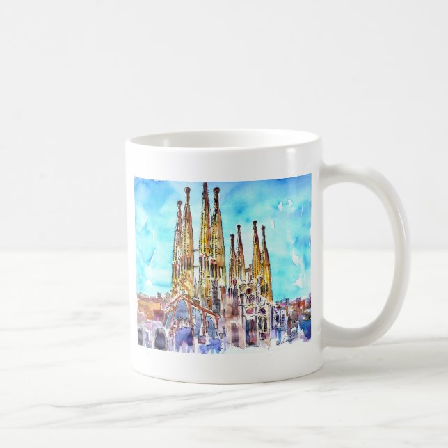 Sagrada Familia Barcelona Kaffeetasse (Rechts)