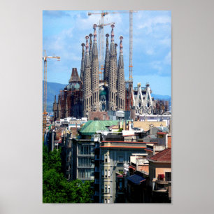 Sagrada Familia Barcelona Katalonien Spanien Poster