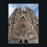 Sagrada Familia Barcelona Postkarte<br><div class="desc">Foto der unvollendeten Sagrada Familia in Barcelona Spanien.</div>