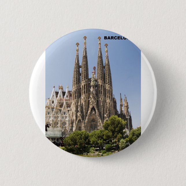 Sagrada Familia Barcelona Spanien Button (Vorderseite)