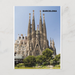 Sagrada Familia Barcelona Spanien Postkarte