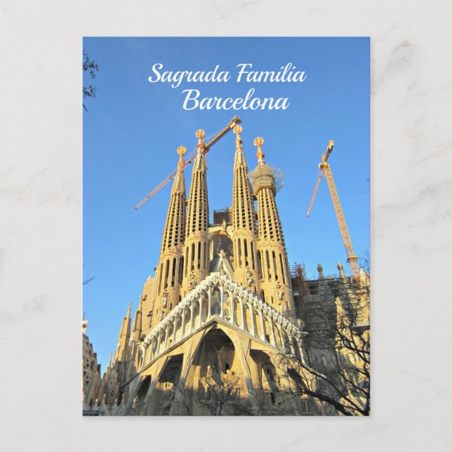 Sagrada Familia, Barcelona, Spanien Postkarte (Vorderseite)