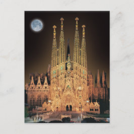 SAGRADA FAMILIA BASILICA IN BARCELONA, SPANIEN. POSTKARTE