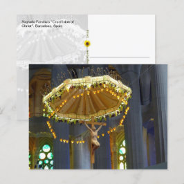 Sagrada Familia Crucifix, Barcelona, Spanien - Postkarte