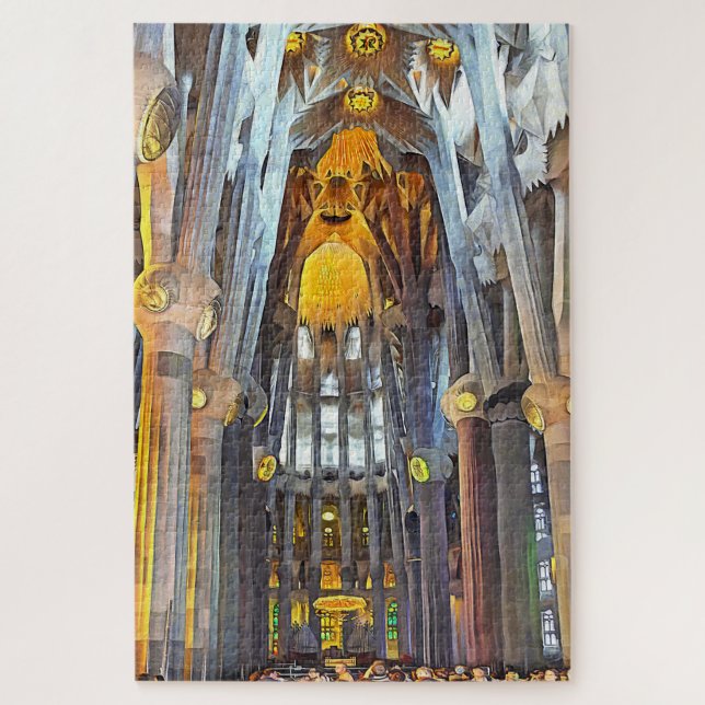 Sagrada Familia. Innenseite. Ansicht 15. (Vertikal)