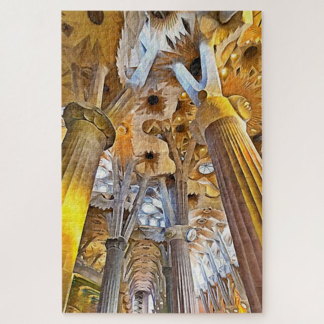 Sagrada Familia. Innenseite. Ansicht 16. (Vertikal)