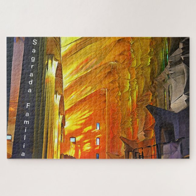 Sagrada Familia. Innenseite. Ansicht 2. (Horizontal)