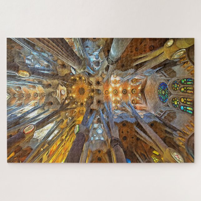 Sagrada Familia. Innenseite. Ansicht 20. (Horizontal)