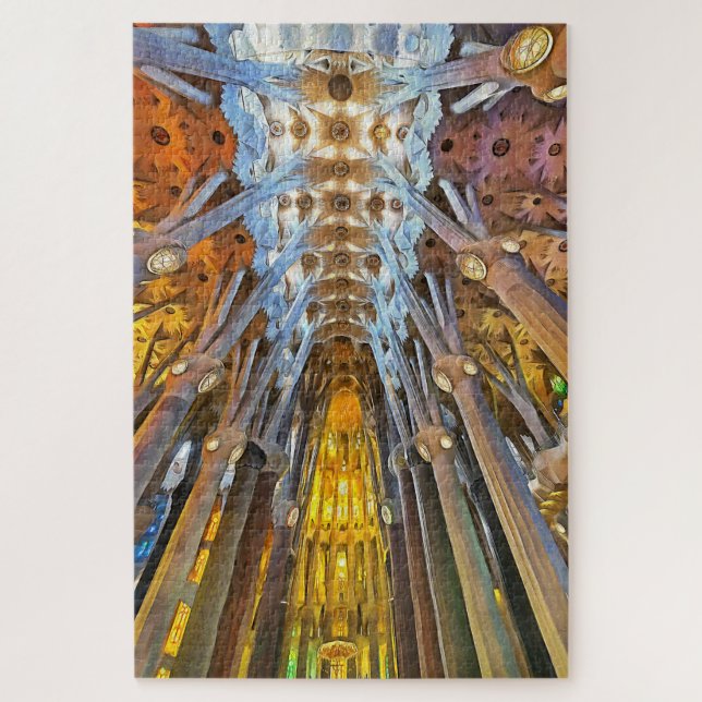 Sagrada Familia. Innenseite. Ansicht 21. (Vertikal)