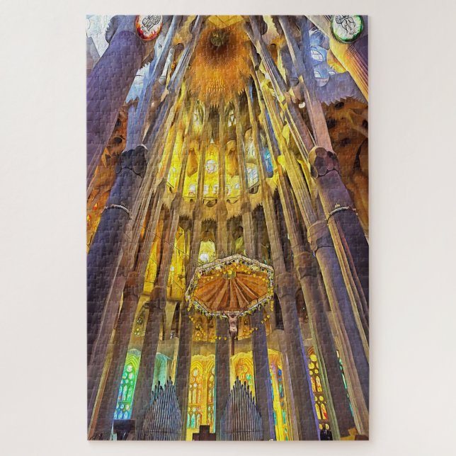 Sagrada Familia. Innenseite. Ansicht 22. (Vertikal)