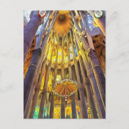 Sagrada Familia. Innenseite. Ansicht 22. Postkarte
