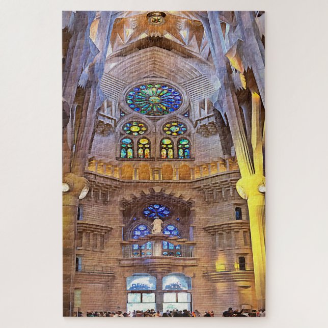 Sagrada Familia. Innenseite. Ansicht 24. (Vertikal)