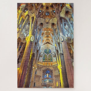 Sagrada Familia. Innenseite. Ansicht 29.