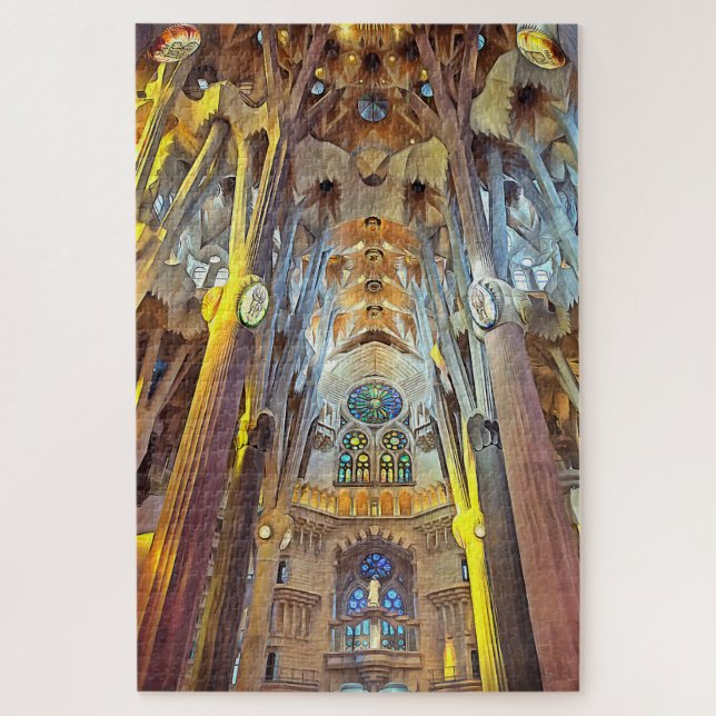 Sagrada Familia. Innenseite. Ansicht 29. (Vertikal)