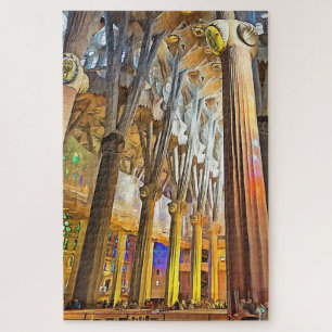 Sagrada Familia. Innenseite. Ansicht 9.