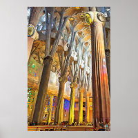 Sagrada Familia. Innenseite. Ansicht 9.