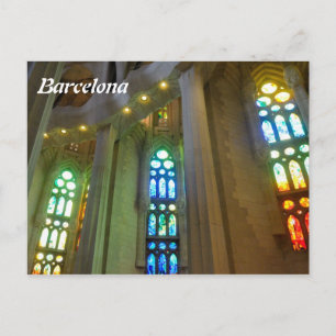 Sagrada Familia. Innenseite Postkarte