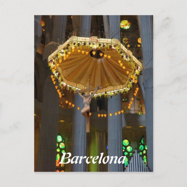 Sagrada Familia. Innenseite Postkarte (Vorderseite)