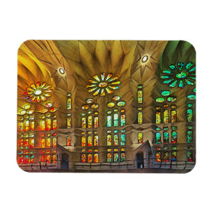 Sagrada Familia. Inneres. Ansicht 19. Magnet